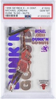 1998-99 Skybox E-X Century Dunk N Go-Nuts #15DG Michael Jordan - PSA GEM MT 10 